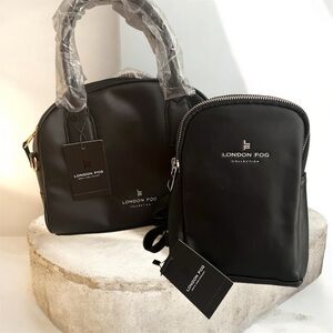 London Fog Black Duo Purse Bundle New with tags